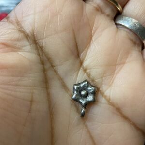 Silver Flower Charm Pendant